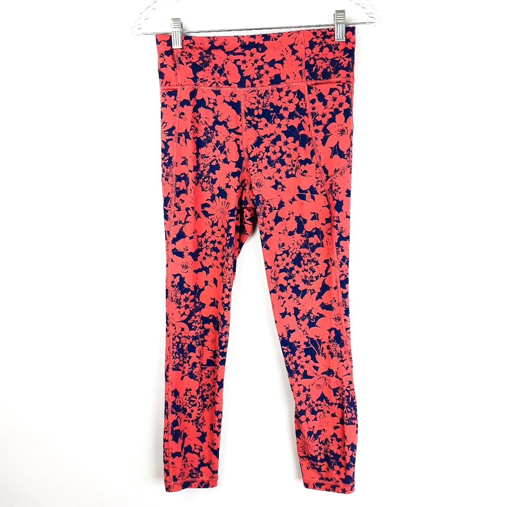 Lululemon Floral Cropped Athletic Legging Sz 6
